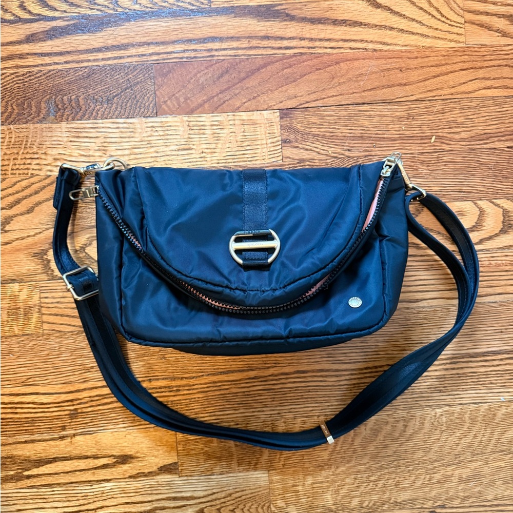 Pacsafe Black Anti-Theft Convertible Crossbody Bag